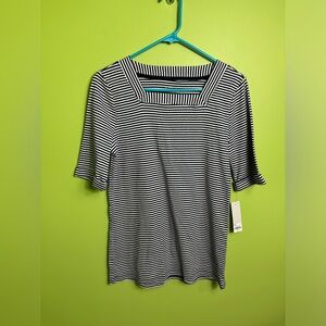 CROFT Barrow t shirt black whit t- shirt size-S new